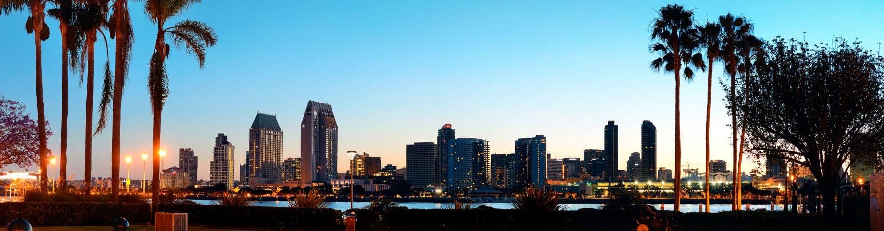 san diego skyline at night